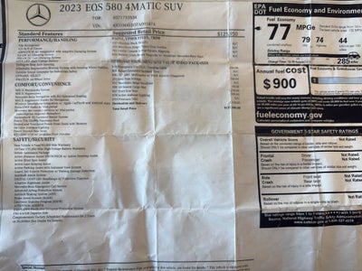 2023 Mercedes-Benz EQS 580 SUV 4MATIC®