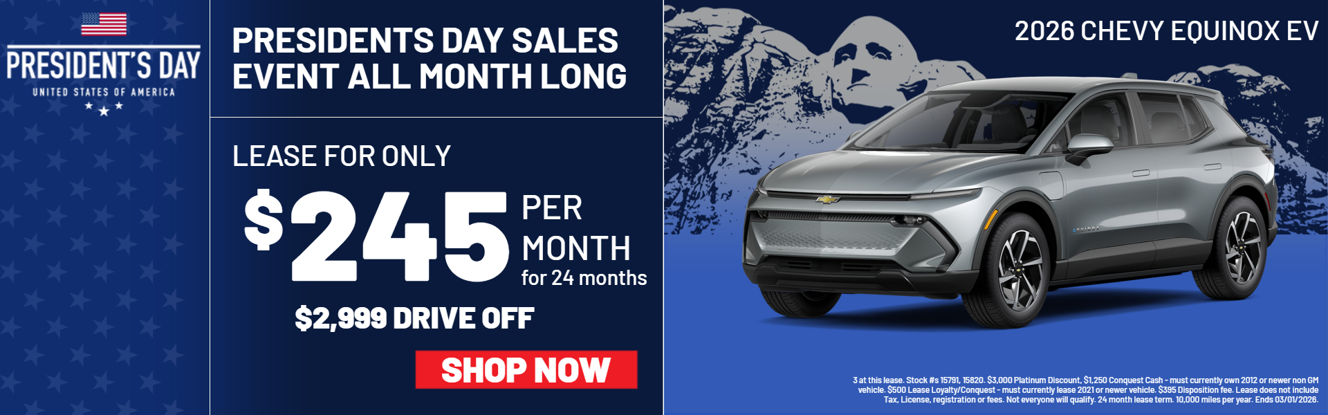 EQUINOX EV LEASE OFFERS AT PLATINUM CHEVROLET