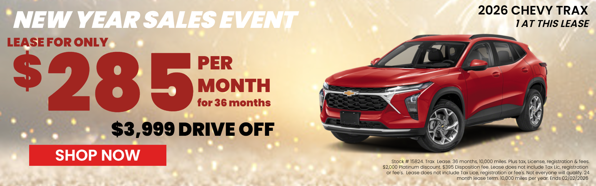 2026 CHEVY TRAX LEASE