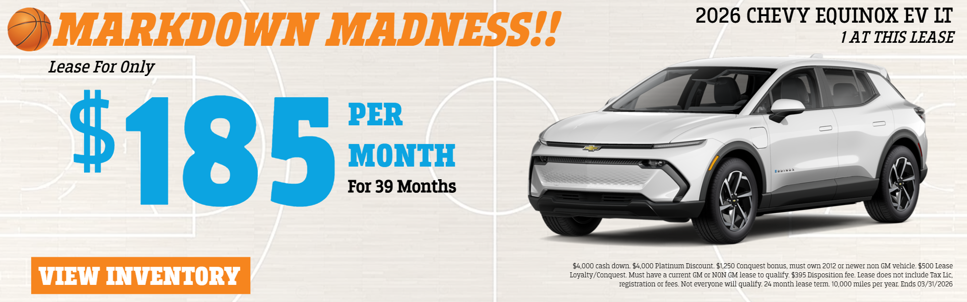 EQUINOX EV LEASE OFFER AT PLATINUM CHEVROLET