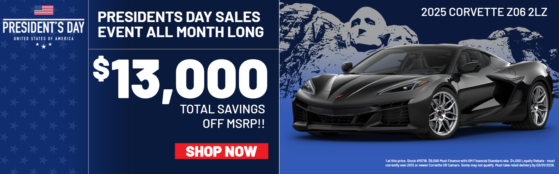 CORVETTE OFFERS AT PLATINUM CHEVROLET