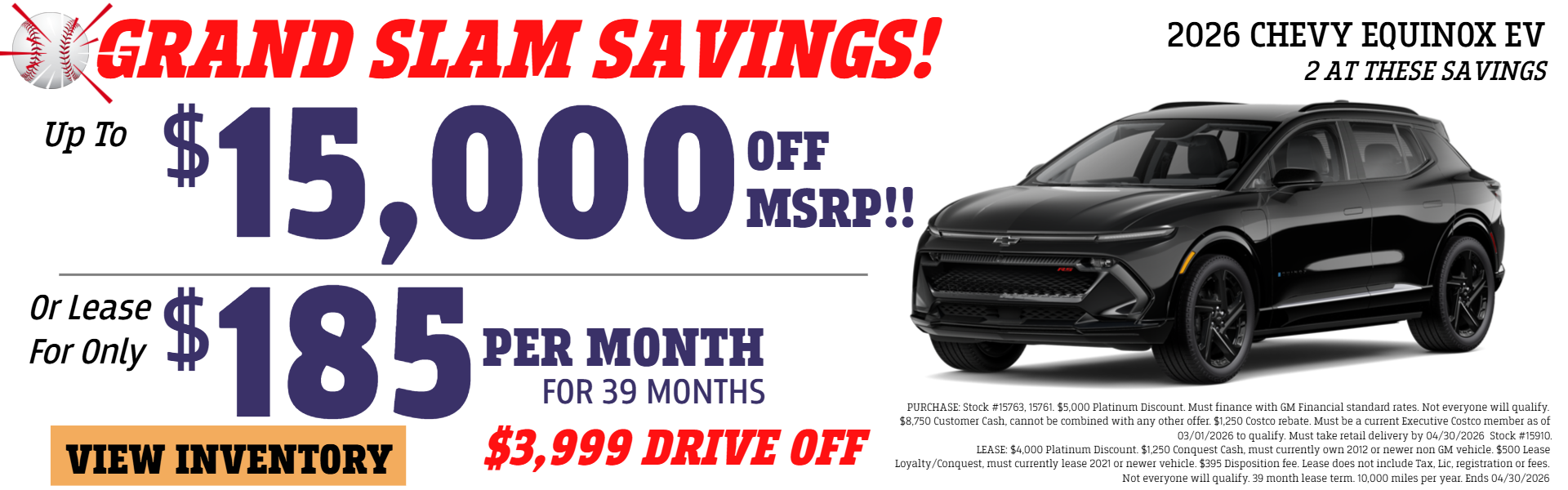 EQUINOX EV OFFER AT PLATINUM CHEVROLET