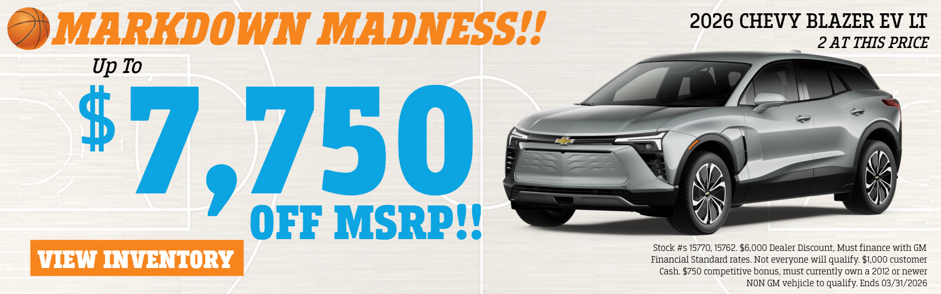 BLAZER EV OFFERS AT PLATINUM CHEVROLET