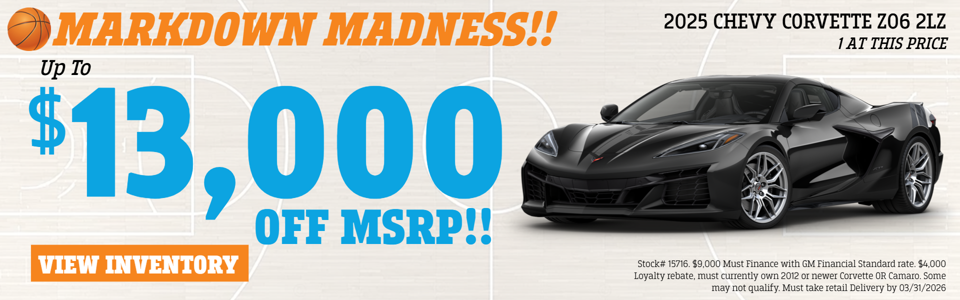 CORVETTE OFFERS AT PLATINUM CHEVROLET