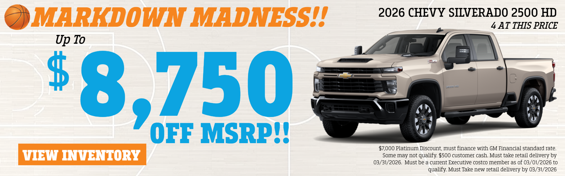 SILVERADO 2500 HD OFFERS AT PLATINUM CHEVROLET