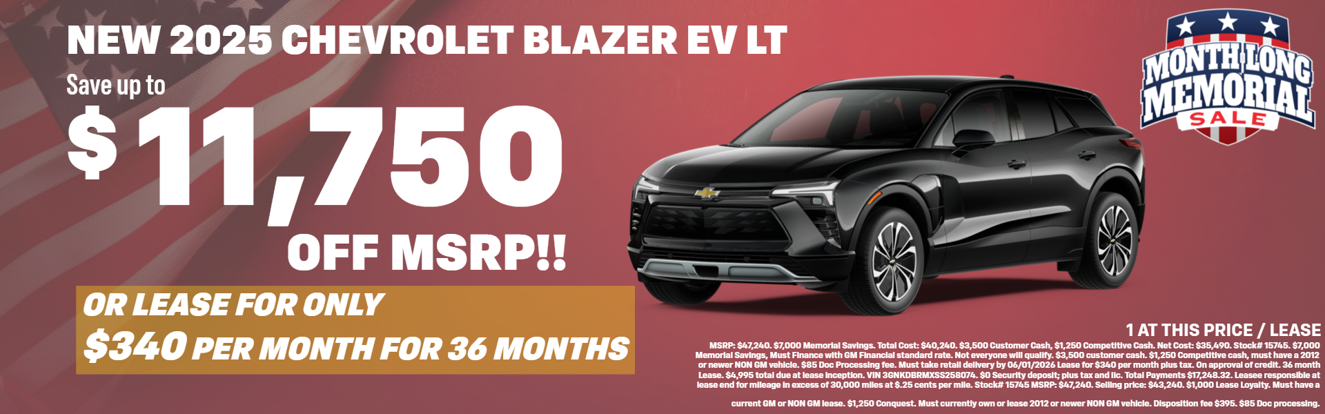 BLAZER EV CASH AND LEASE OFFERS AT PLATINUM CHEVROLET