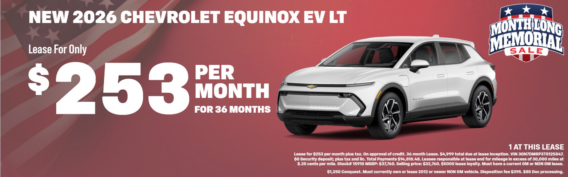 EQUINOX EV LEASE OFFER AT PLATINUM CHEVROLET