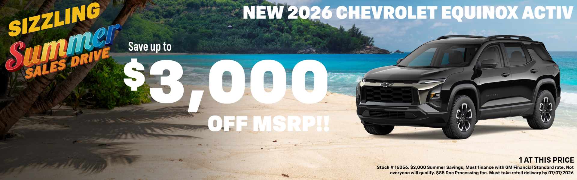 EQUNOX OFFER AT PLATINUM CHEVROLET