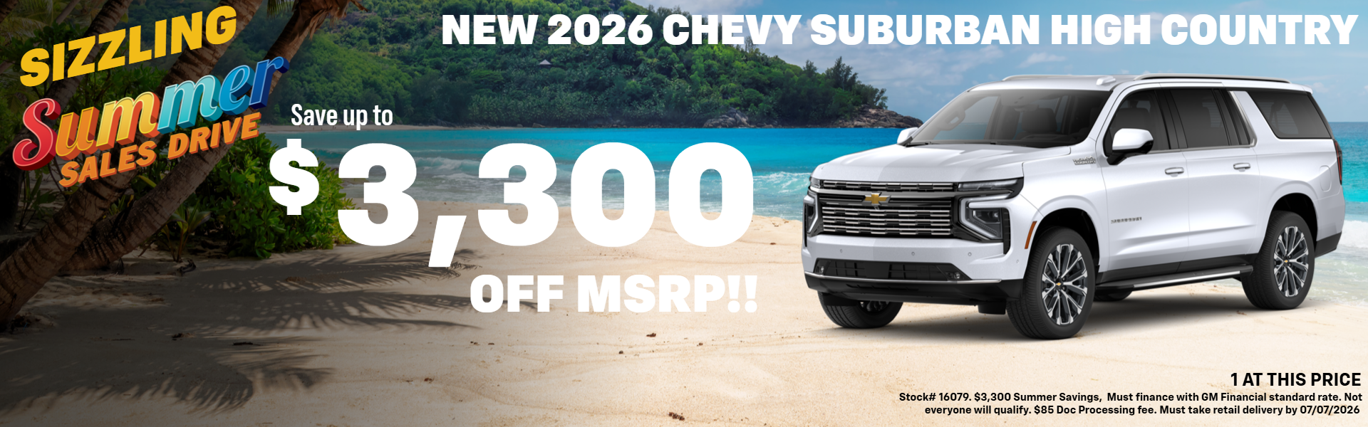 SUBURBAN OFFER AT PLATINUM CHEVROLET