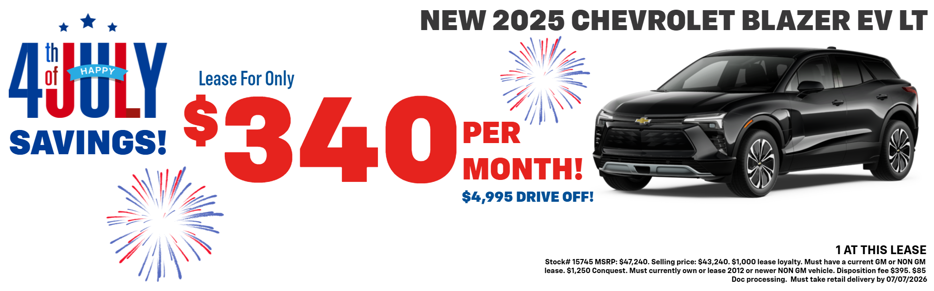 BLAZER EV LEASE OFFER AT PLATINUM CHEVROLET