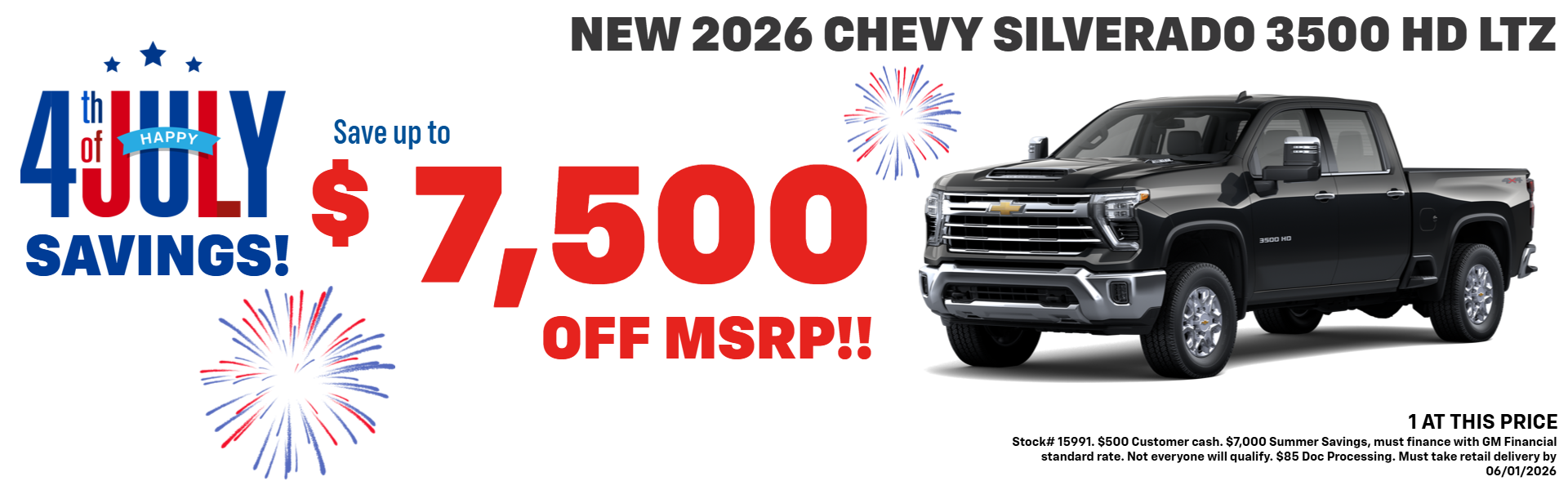 SILVERADO 3500 HD OFFERS AT PLATINUM CHEVROLET