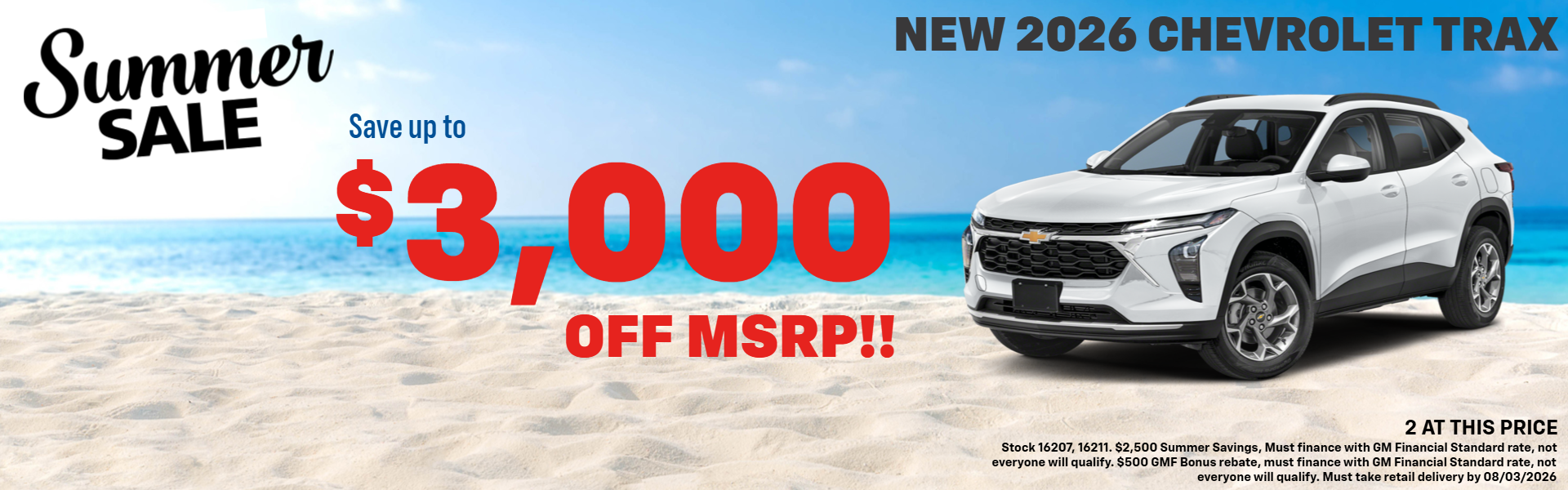 TRAX OFFER FROM PLATINUM CHEVROLET