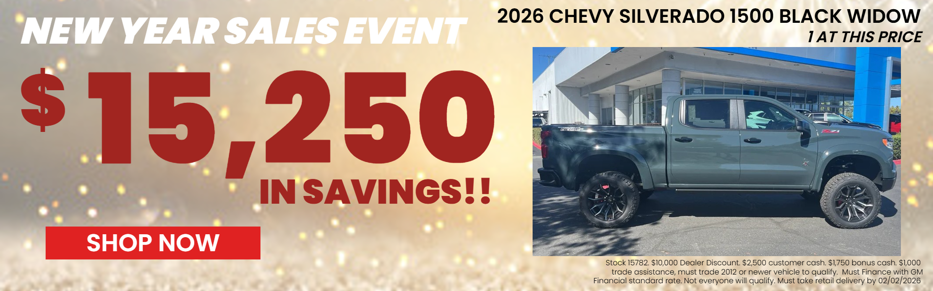 2026 CHEVY SILVERADO 1500 BLACK WIDOW