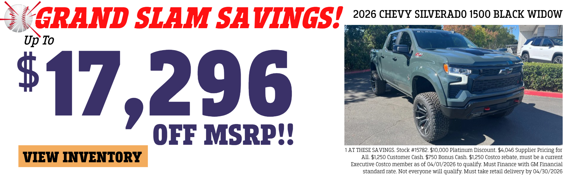 2026 CHEVY SILVERADO 1500 BLACK WIDOW